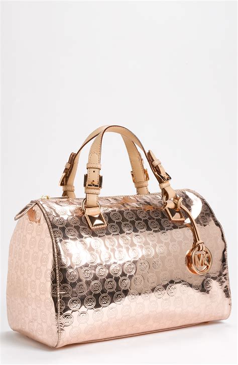 michael kors grayson rose gold purse